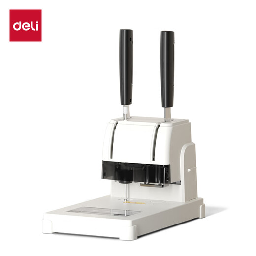 Kezhidudeli 3888N / 3878S Financial Verger Machine de reliure Office comptabilité Fichier de comptabilité Hot Melt Riveting Pipe Manuel Hot Punch 3876A Machine de liaison beige / Épaisseur de liaison 40 mm