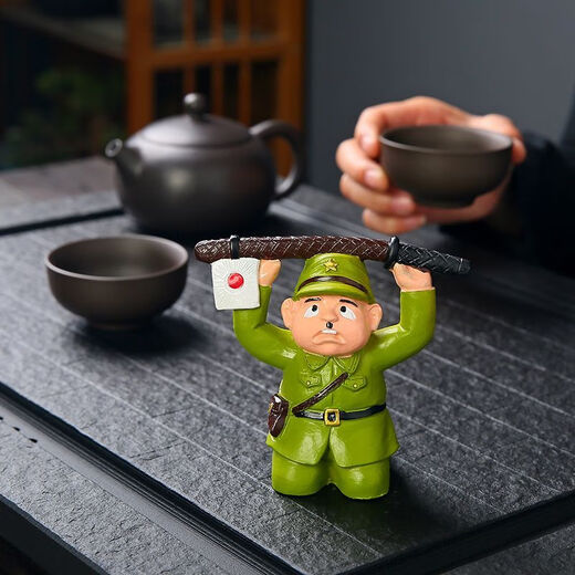 Xiye Japanese people kneel down and surrender, color-changing tea pet ornaments, fine tea toys, tea tables, tea tray decorations, tea accessories, Japanese people surrender, color-changing models, safe packaging