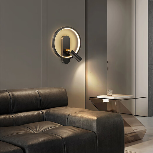 SANXIONG AURORA MUR LEAU LATTRE CORRIDE MUR CORRIDE ENTRÉE ENTRANCE SOIX LETURE MUR MUR NORDIQUE CONTRÔLE VOIX SMART LIGHTE YS854 COPPER 20CM TROIS COLL