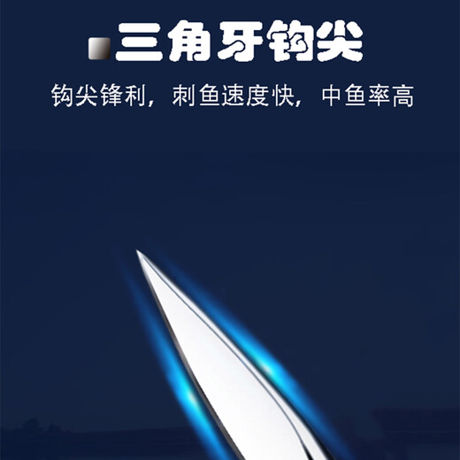 Aishang Li's Luya sea rod spring double hook small explosive Qianyou crooked mouth fishhook anti-tangle crucian carp grass bream earth carp Luofei fish hook hand-made Qianyou spring double hook in a box 4#