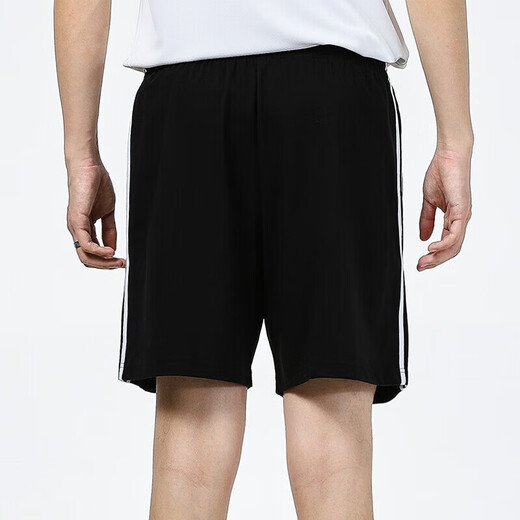 Adidas Cotton Shorts Men's Summer Knitted Sport Pants Breathable Three-Stripe Casual Five-Cross Pants IC1484 S 120-135Jin [Jin equals 0.5 kg]