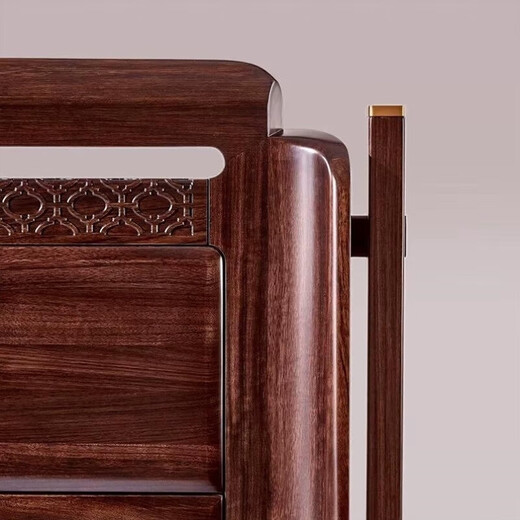 
Nanyang Hu Family (HOOS) Nanyang Hu Family Nanyang Hu Family Hongyun Series HE9930 All Solid Wood Large Bed Aili Ancient Yi Su Mu New Chinese Style Ancient ZEH-03 Shelf High Box Height 460-J76 Others