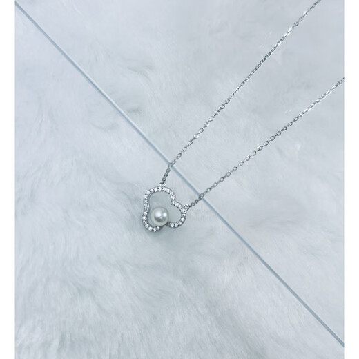 Ya Ge M Jia Tong S925 sterling silver Seiko sea water akoya pearl gourd cloud pendant Mother's Day 520 gift silver gray