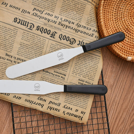 qn3882 Creme Spatel 8 Zoll 10 Zoll kommerzielles Rohrleitertisch Werkzeugmesser Backgebäckmesser 8 Zoll Spatel A QN3881