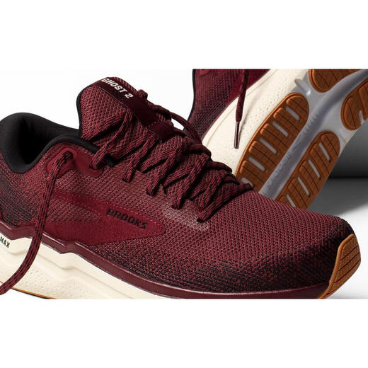 Brooks (BROOKS) men's running shoes Ghost Max 2 Ghost Series Cushioning Lightweight Rebound Fitness Marathon Running Shoes 677 - Truffle/Black/Cocon 40.5