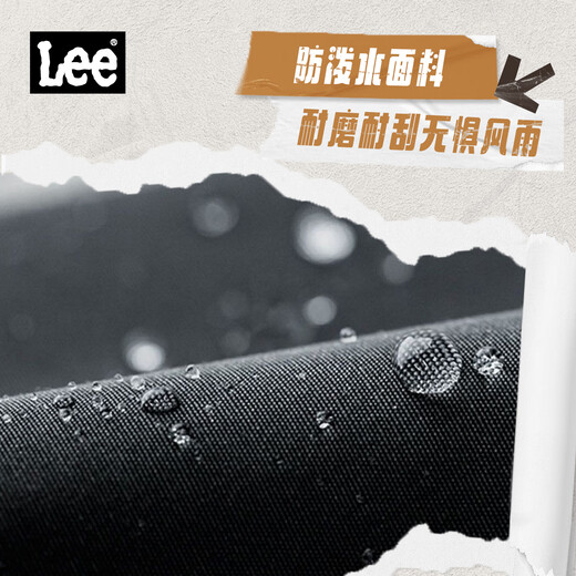 LEE trendy backpack high school junior high school college school schoolbag female commuting simple large capacity travel backpack male computer bag black