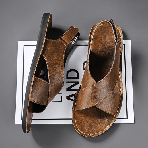 Spechts Sommer Sandalen Herren echte Leder atmungsaktiv
