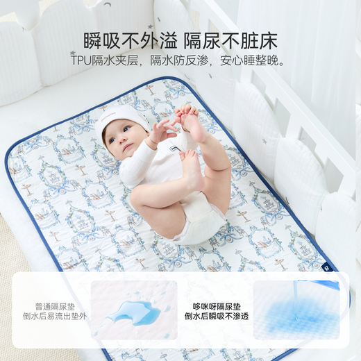 DOMIAMIA Diaper Pad Baby Washable Newborn Baby Autumn and Winter Nursing Mat Kindergarten Mattress Extra Size Aunt Pad San Cameo (Urine Diaper without Reverse Osmosis - Class A Zhirou Cotton) 60 90cm