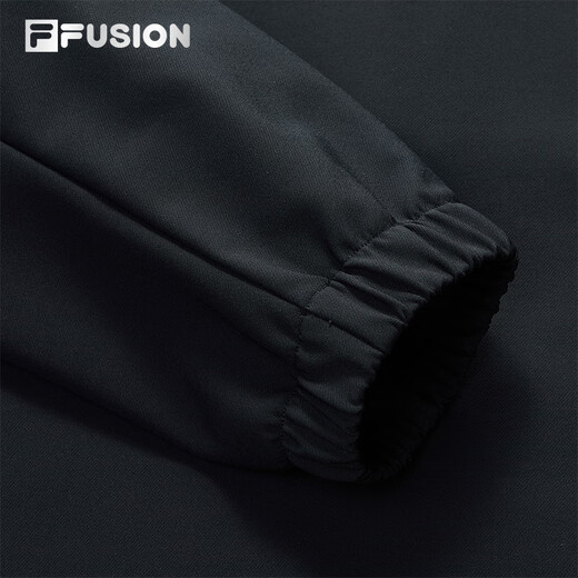 FILA FUSION Fila trendy brand woven jacket men's 2025 winter new fashion casual loose lapel jacket black-BK L 175/96A/L
