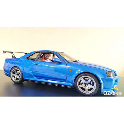 CD15829 GTR R34 GT款式 金属尾翼 仿真遥控模型车 改装OP件