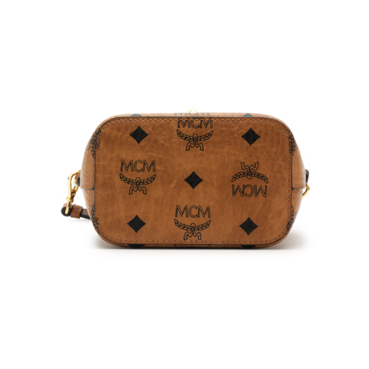 MCM Zoo -Serie Visetos Rabbit Drawess Nappa Leder Eimer Body Crossbody Umhängetasche Basic Pack (Bag + Staubbeutel)
