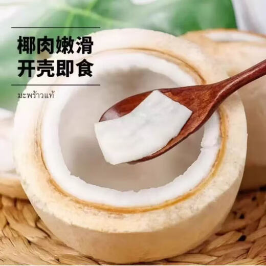 Thai Perfume Green Coconut Fresh Coconut Peeled Milk Fragrant Green Coconut Single Fruit 900g Large Fruit 6 Pieces (Recommended) Sweet and delicious, full of milky flavor