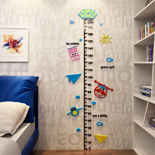 Erster Konzept Cartoon 3D dreidimensionale Kinder, die Acrylhöhe Messung Acrylhöhe Aufkleber Wandaufkleber Girl Room Layout Schlafzimmer Dekoration 3879 Kaninchenhöhe Aufkleber-Coffee + Hautfarbe + Pink Big Big