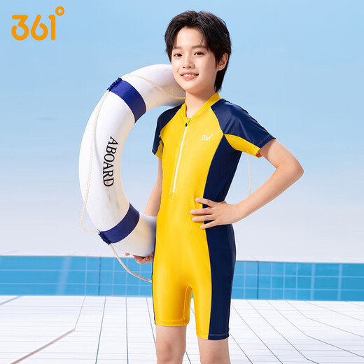 
361 children's swimsuits boys' swimsuits teenagers one-piece professional students boys' new swimsuits