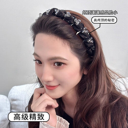 Idel Princess of Paris headband for women 2025 new high-end rhinestone braid fashion hairpin fashionable high skull headband F3425 rhinestone star headband