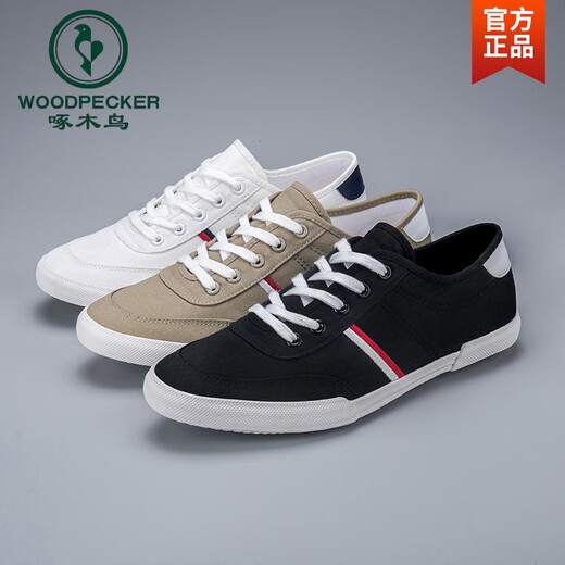 Holzspecker -Leinwandschuhe Herrenschuhe Herrenschuhe Vielseitige atmungsaktive Einzelschuhe niedrige Top weich