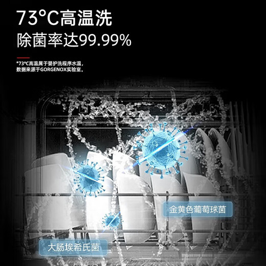 GORGENOX German gorgenox desktop dishwasher 4 sets hot air drying fruit and vegetable cleaning active oxygen sterilization small installation-free countertop household dishwasher cost-effective selection D30 first-level washing and drying + maternal and infant fruit and vegetable washing