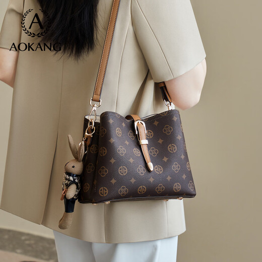 Aokang Bag Damenbag 2025 Trendy Griff Umhängetasche Druck großer Kapazität Tasche Mutter Tasche Geburtstagsgeschenke für Frau