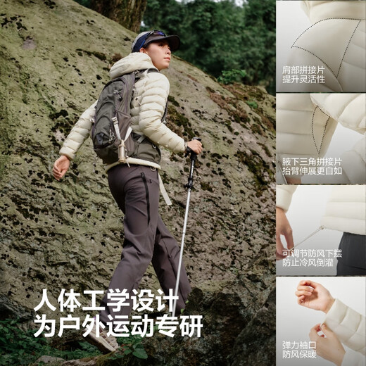 BOSIDENG 90 plumón de ganso chaqueta ligera de primavera y otoño para mujer cintura corta adelgazante con capucha forro cálido negro | 8056 S 160/84A peso alrededor de 100-110 Jin Jin equivale a 0,5 kg