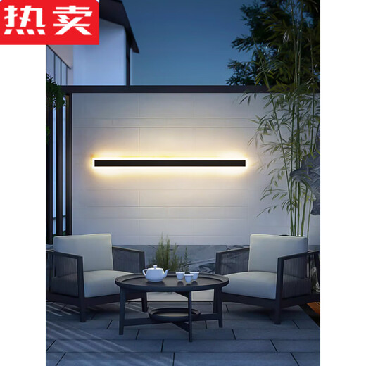 Huikeying Shang Germany imported quality wall lamp waterproof aisle stair light long wall lamp outdoor balcony lamp door villa courtyard 9227-rainproof model 9227-200c-neutral light-65