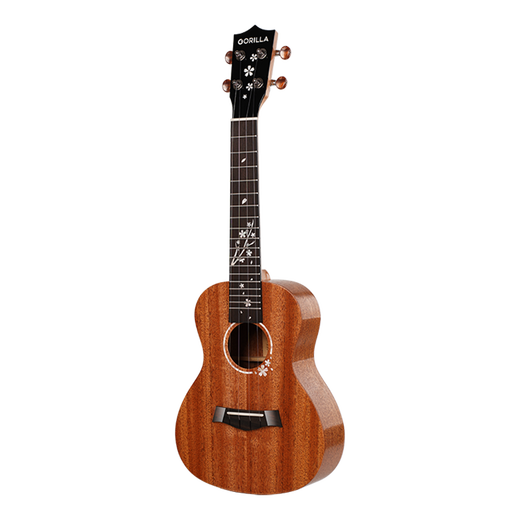 Gerila ukulele weibliche Anfänger 2011r Sakura Hochwertig furnier kleiner Gitarre Ukulele 23 Zoll Pfirsichblütenkern zurück-Furnier (Obsidian Black) + Luxusgeschenk 23 Zoll
