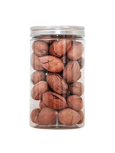 
Food grade sealed can pet plastic bottle with aluminum silver cover thickened round transparent wide mouth commercial packaging barrel 5.5*8.5cm 16g aluminum silver cover 1098 pieces