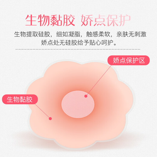 Milati Breathable Silicone Breathable Silicone Anti-Bumping Nipple Paste Chest Paste Women's Wedding Dress Swimming Anti-Exposed Invisible Areola Paste Silicone 9 Pairs Round