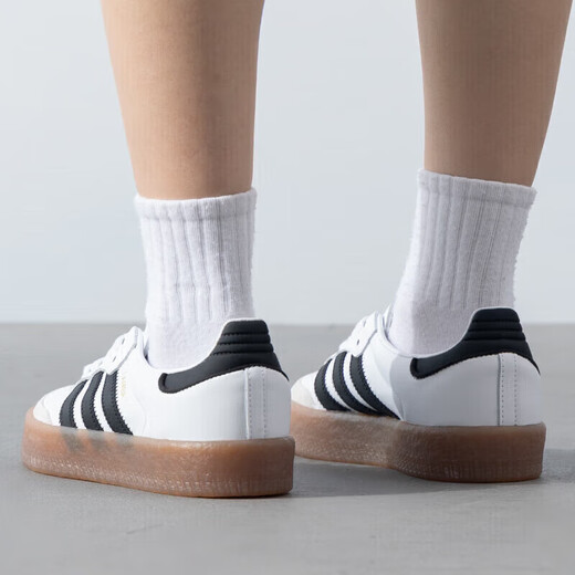 阿迪达斯（adidas）官方舰店三叶草女鞋 夏夏新款运动复古德训轻便T头鞋板鞋休闲鞋 JI1349 36