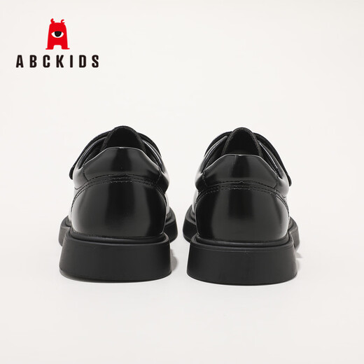 ABC KIDS男女童皮鞋秋季新款学生校园男孩儿童英伦风演出鞋3664PY黑色28