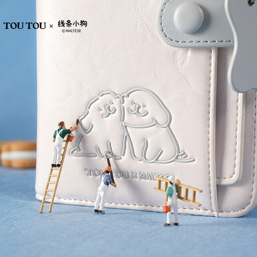 Toutou women's bag line puppy passport bag storage wallet card bag hand coin purse girl birthday gift