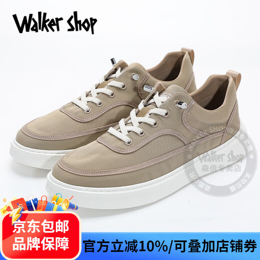 Walker Shop帆布鞋男2025年夏季透气男鞋一脚蹬懒人软底休闲鞋男增高板鞋子男 黑色 40 【皮鞋码】