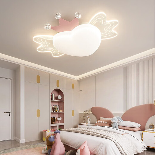Opp-Beleuchtung (Opple) 2025 Neues Creme-Stil New Girl Girl Cartoon Kinderzimmer Lampenraum Prinzessin Zimmer Schlafzimmer Deckenleuchte 1W 1W LICHT RA9755CM-Drei Farbton Licht