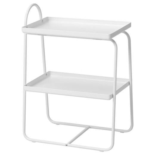 IKEA Hantosen bedside table unit storage rack for home bedroom storage small apartment white