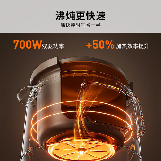 Joyoung Electric Stew Pot 5L Government Subsidy Stew Pot for Household 5-8 People Purple Clay Pot Electric Casserole Soup Pot Fully Automatic Ceramic Electric Stew Pot Electric Stew Cup for Stewing Soup and Porridge 30 Minutes Fast Stewing Soup GD508 5L