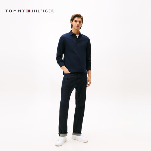 Tommy Hilfiger25新款秋冬男装商务休闲纯色小绣标修身长袖T恤POLO衫