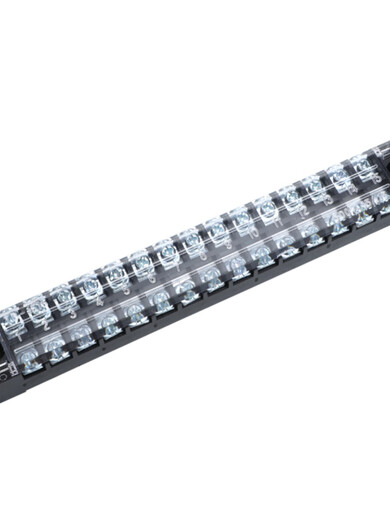 And series of full series wiring terminal grounding wire connector seat distribution box wiring iron and copper guide TB-15051 copper 15A