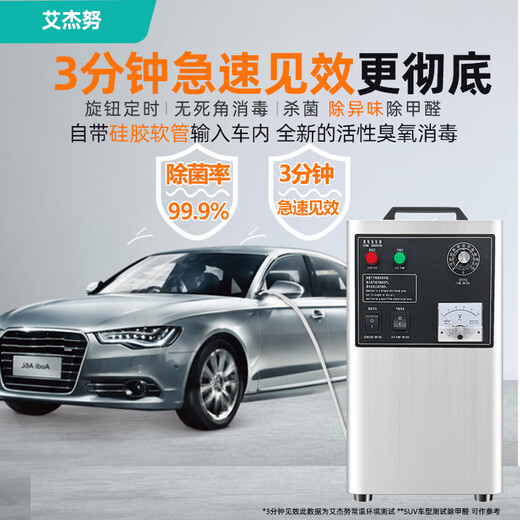 Aijenu Auto Repair 4S Shop Ozone Disinfector Oxygen Machine Air Purification, Sterilization, Odor Removal, Formaldehyde Benzene Generator, Special for Portable Cars