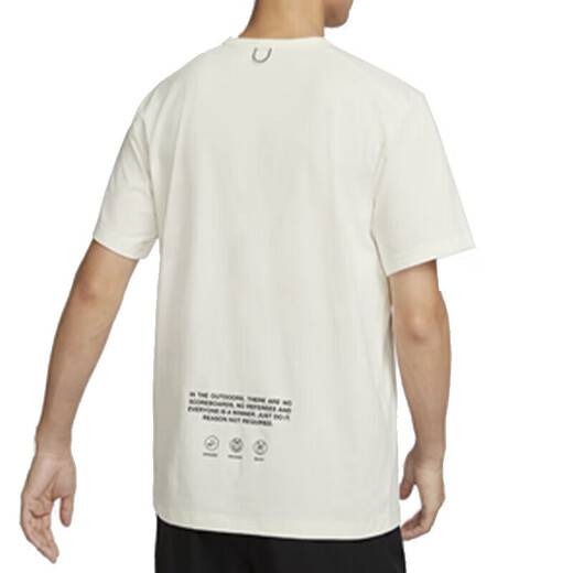 
Nike (NIKE) short-sleeved T-shirt for men 2025 summer new sportswear comfortable breathable round neck shirt casual top HF6169-133 white XL