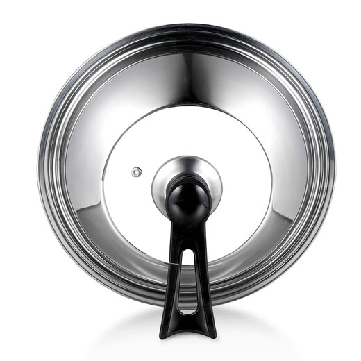 Olodo stainless steel pot lid, universal lid, household stand-up anti-overflow steamer lid, explosion-proof hot pot frying pan lid with handle, stand-up long handle pot lid 32cm