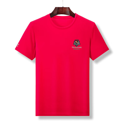 Soodu Hai kurzärmelig T-Shirt Men Sommer Klein Blue Round Neck Mercerierte Baumwolle schön Blau [PA6176#] M [100-125Jin [Jin ist gleich 0,5 kg]]