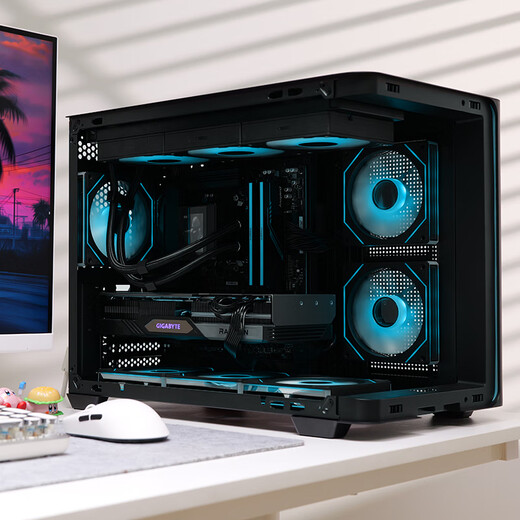 Gigabyte (GIGABYTE) AMD Ryzen R7 7800X3D/9800X3D graphics card-free barebone system host six-phase interest-free assembly computer AI live broadcast e-sports game machine home office desktop R7 9800X3D+32G+1T+ graphics card machine