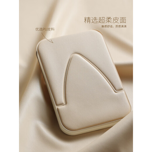 Fat Donglai's same style LED cosmetic mirror with light Gudi portable folding student dormitory home desktop desktop dressing light small mirror large off-white long battery life highlight light-