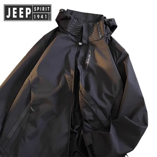 Jeep Spirit Jeep Charge Men's 2025 Nuevo verano delgado al aire libre de tres en una chaqueta suave Suit de altura de montaña de montaña 6628m White [Men's Style] M