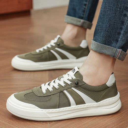 LINBUXAN summer men's shoes breathable thin ice silk cloth shoes men's casual board shoes canvas one-foot lazy shoes men's black 40