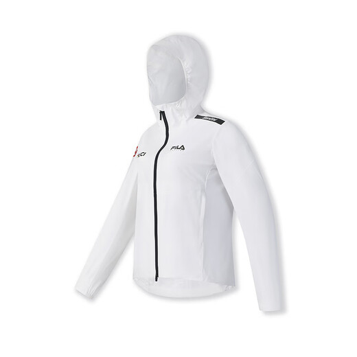 FILA Women's Woven Jacket 25 Summer Bicycle Hooded Sunscreen Top Jade White-WT S 160/80A