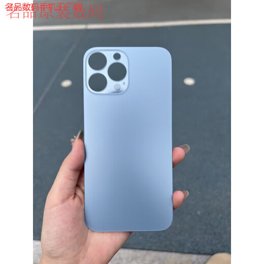Suitable for Apple 13pm/13pro mobile phone back cover glass 13promax rear screen case large hole back cover glass blue original quality (with tool glue) 13promax