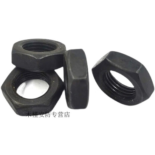 XMSJ810反牙螺母高强度镀锌发黑左旋左牙反丝反扣细牙反牙螺帽工 GB6172薄螺母标准牙反牙