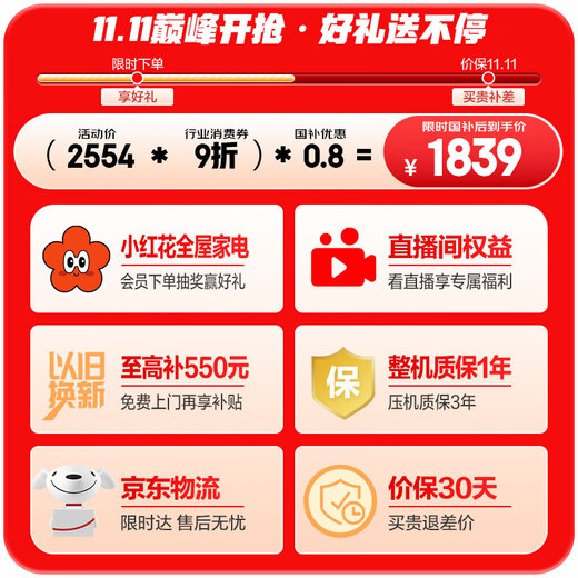 Haier 310 liter air-cooled frost-free three-door multi-door household small refrigerator small dormitory rental first-class energy efficiency and energy saving BCD-310WGHD3E7WV (Silver)