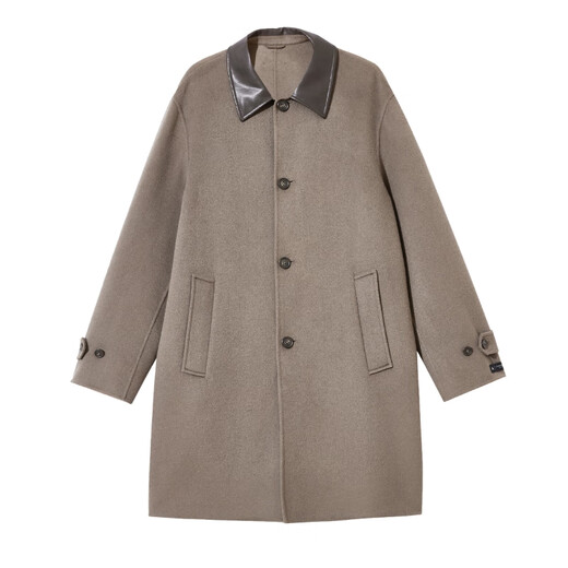 Jack Jones (Jack/Jones) Herren Spring- und Herbstgeschäft Casual Casual Mid Legth Wollmantel Herrenhow Coat Collection 224427002 CAMEL M 175