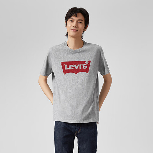 李维斯（Levi's）男士T恤A9224-0003 灰色 2XL